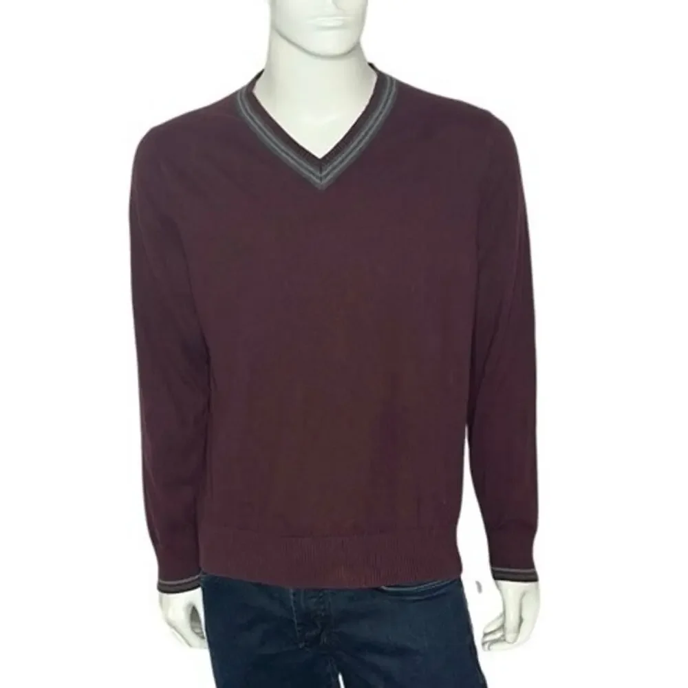 Banana‎ Republic Cotton Cashmere V-Neck Sweater Size Large